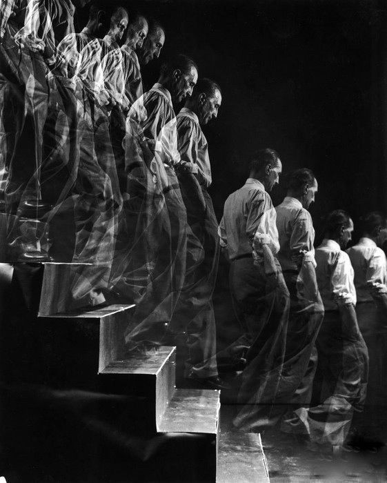 Marcel Duchamp Descending a Staircase by Eliot Elisofon, 1952
