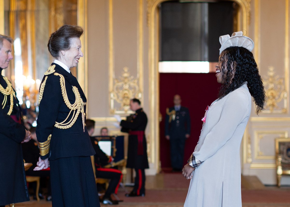 prupaul's tweet image. Humbled and honored to receive the MBE award at Windsor Castle on 03rd October 2023, from Princess Anne, Royal Princess. 🇹🇿👑🇬🇧 #MBE #Diversity #DreamBig #ProudToBeTanzanian
