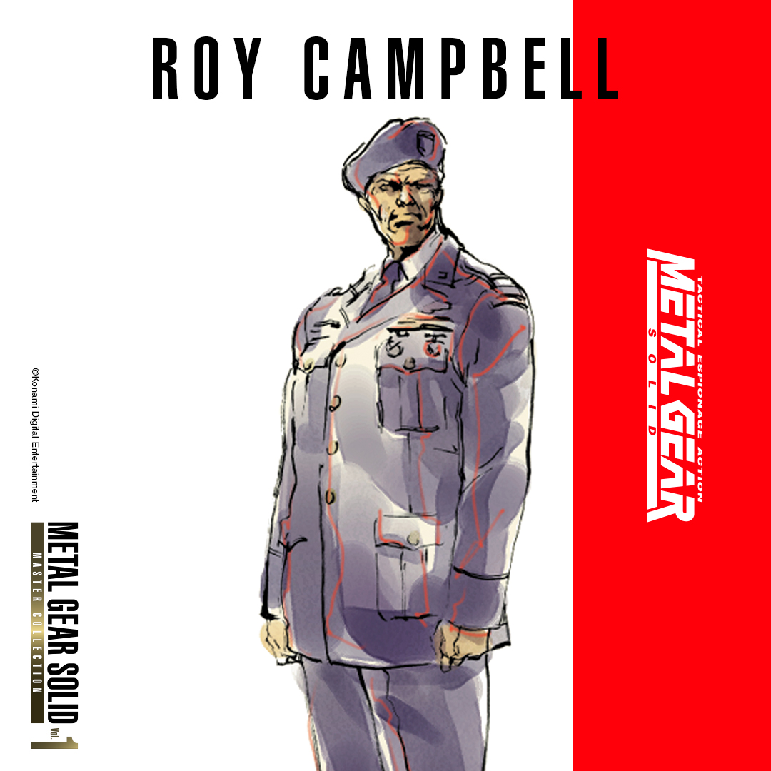 Metalgear's tweet photo. MGS Character Introduction

ROY CAMPBELL

A former soldier who succeeded Big Boss as the commander of FOXHOUND. Though retired, he is called back to duty to serve as commander for Snake's current infiltration mission to stop the terrorist plot.

#MetalGearSolid https://t.co/IAnfRr3XAk