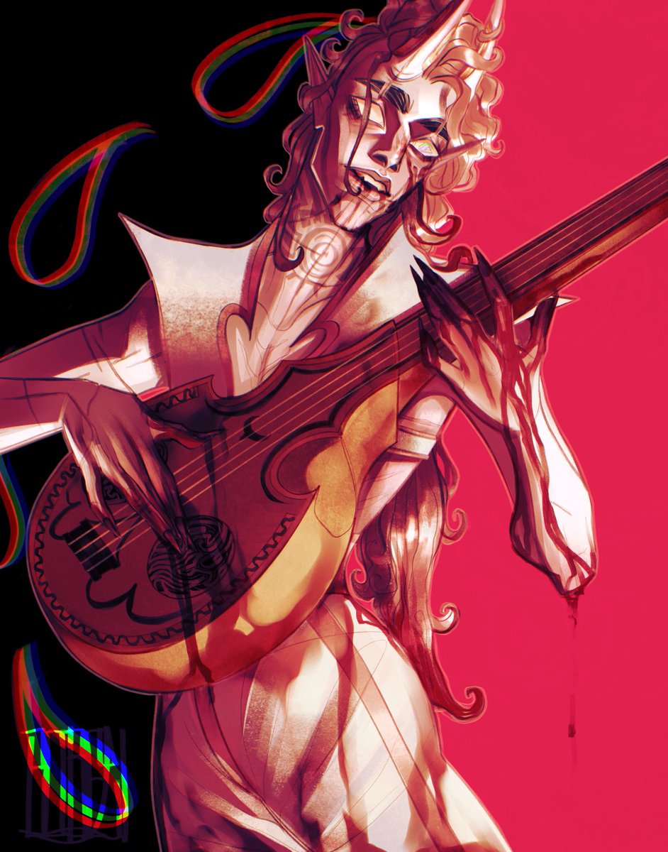 blood warning / but i will never stop drawing my durge at his worst. multiclassed into bard with lihala’s lute