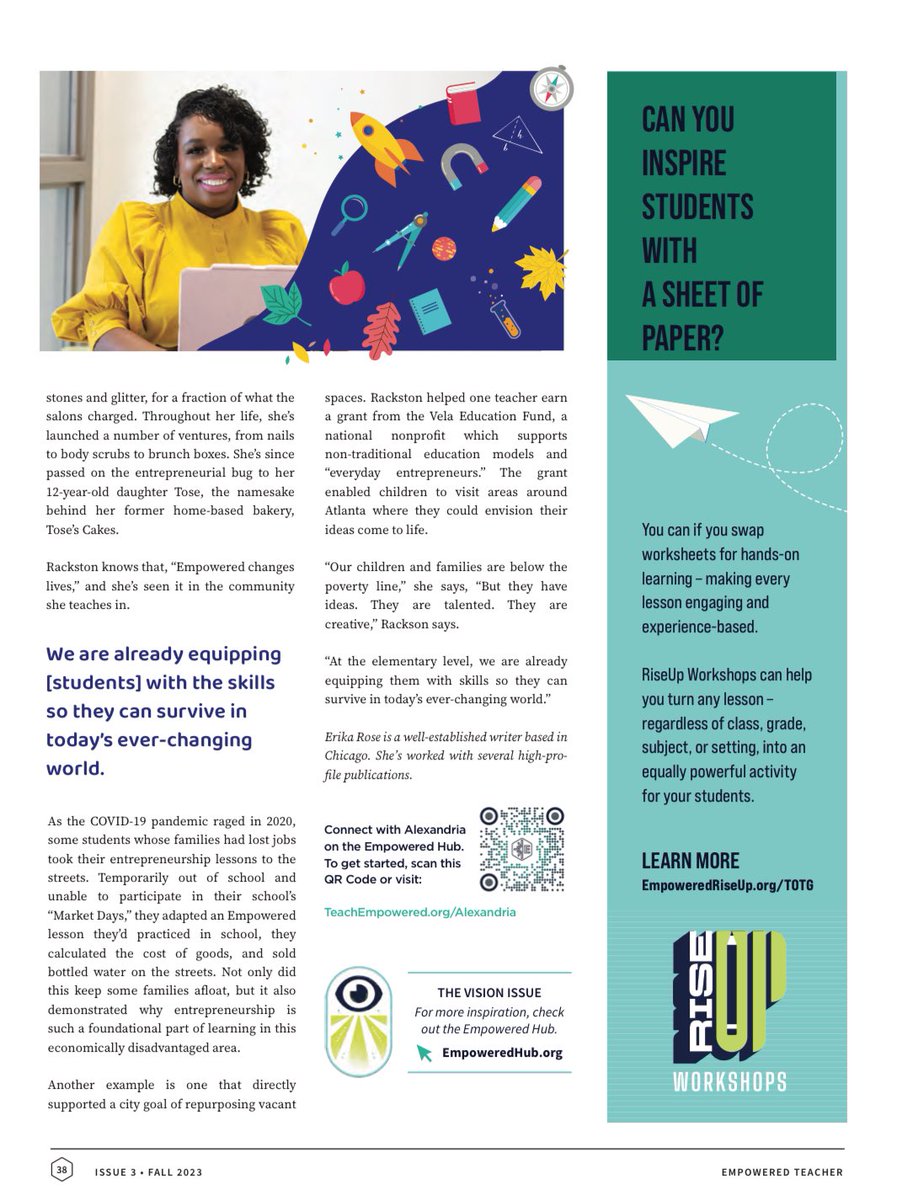 Check out my article “Embracing Unique Ideas to Boost Learning!” In the @teachempowered magazine!