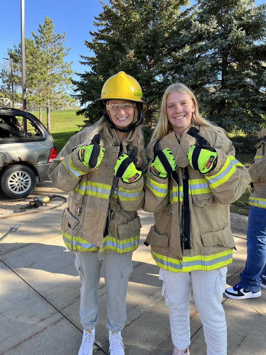 A couple of our captains working on their firefighting skills today!