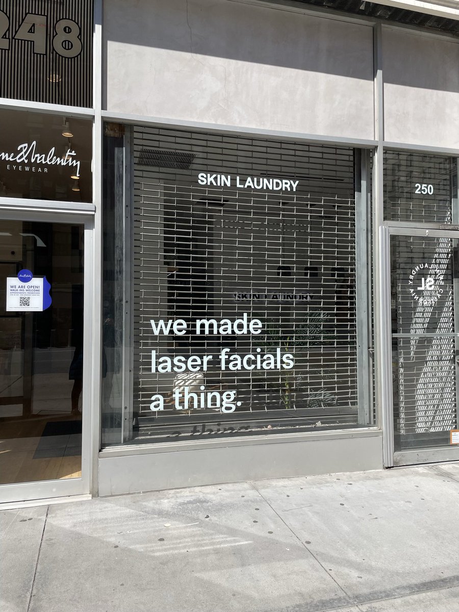 JuliaWittes's tweet photo. Starting a series of photos of terrifying wellness businesses on the Upper West Side. Stay tuned. https://t.co/hk2MWNqZpj