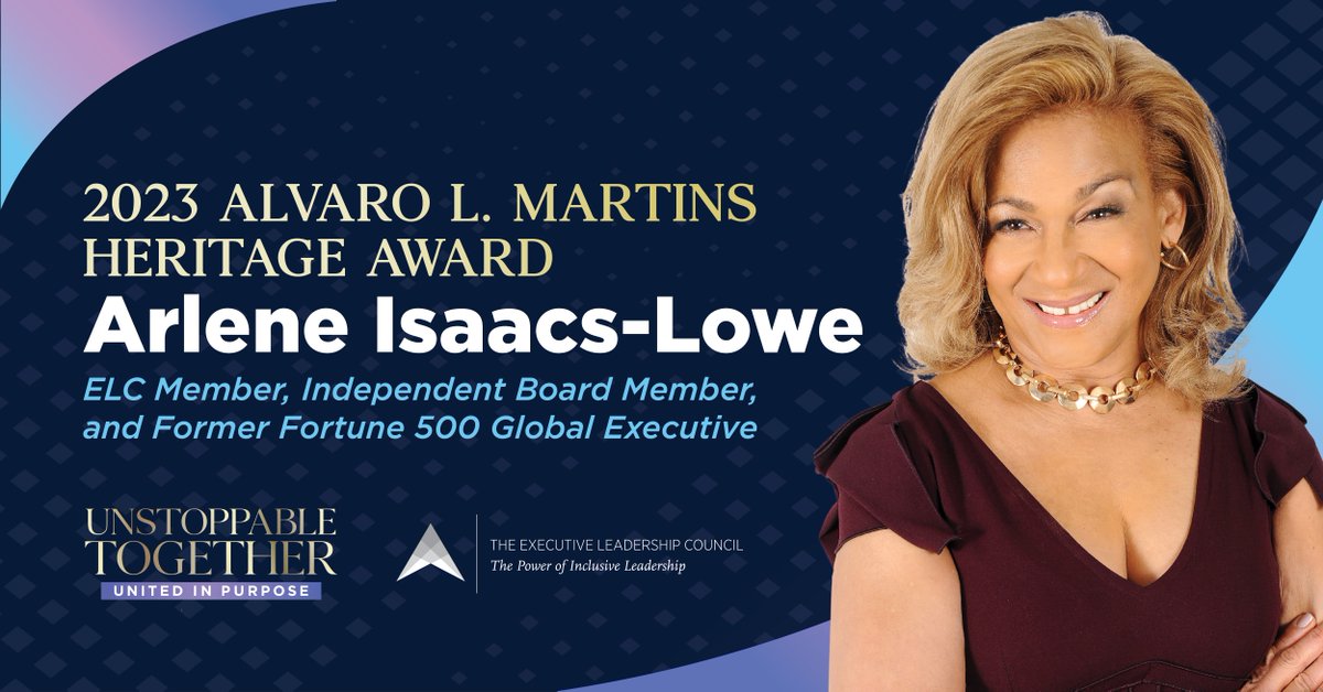 elcinfo's tweet photo. Congratulations to our 2023 Alvaro L. Martins Heritage Award recipient, #ELCMember @AIsaacsLowe. We are proud to highlight your accomplishments and commitment to the ELC.
#ELCWeek #UnstoppableTogether https://t.co/CIf1iyyFss