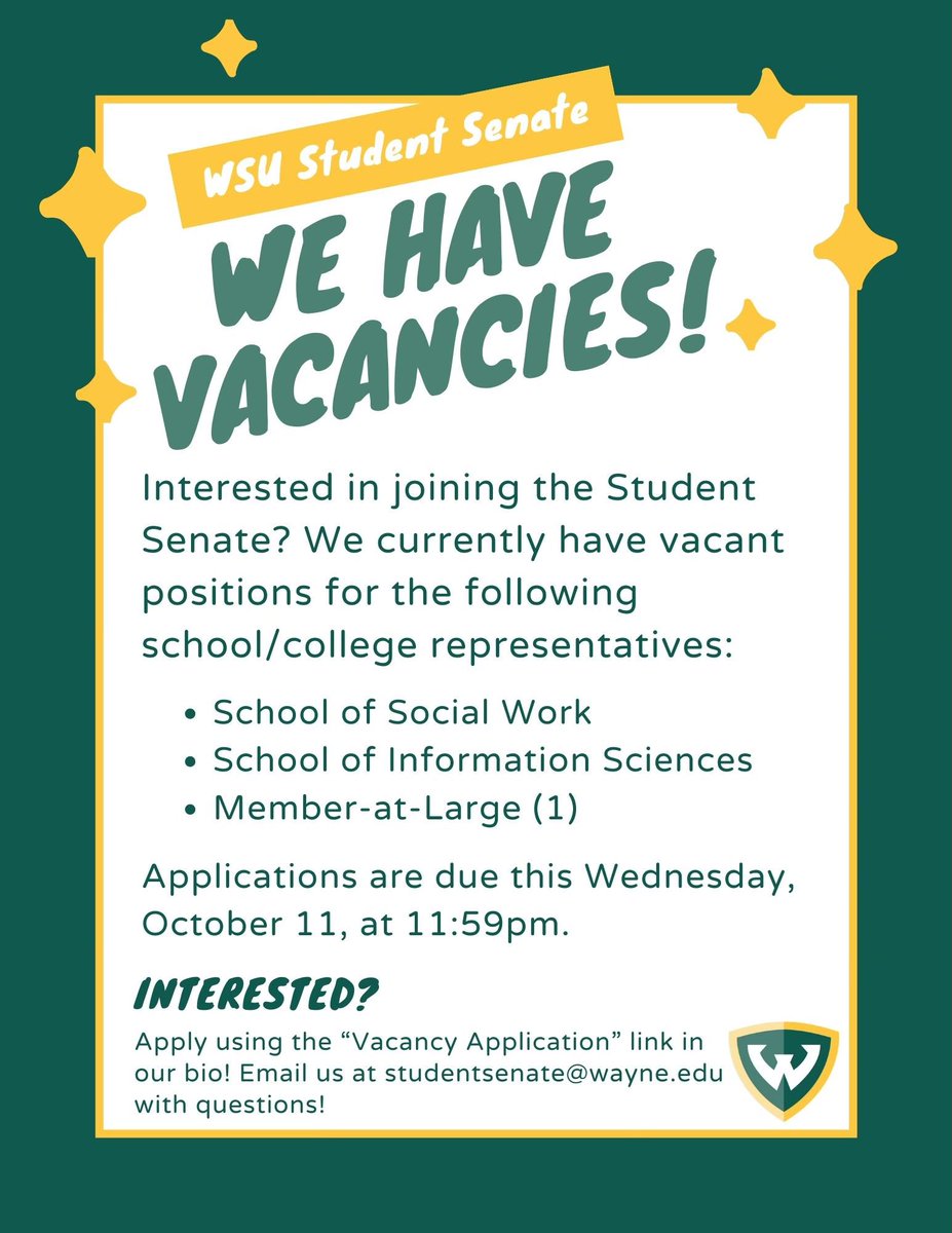 WSU Student Senate tweet media