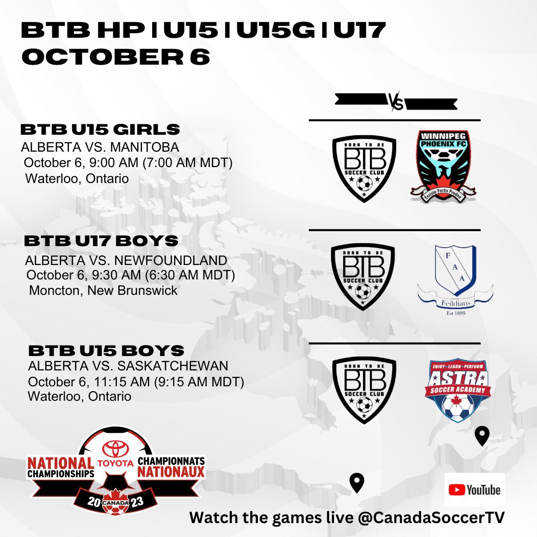 Game 2 for our BTB teams at nationals on Friday.

#btbway #btbproud #toyotanationals2023 #emsa #albertasoccer #canadasoccer