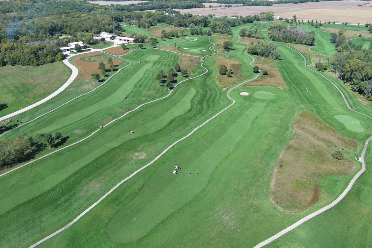 Had a drone out today taking some pictures of the course