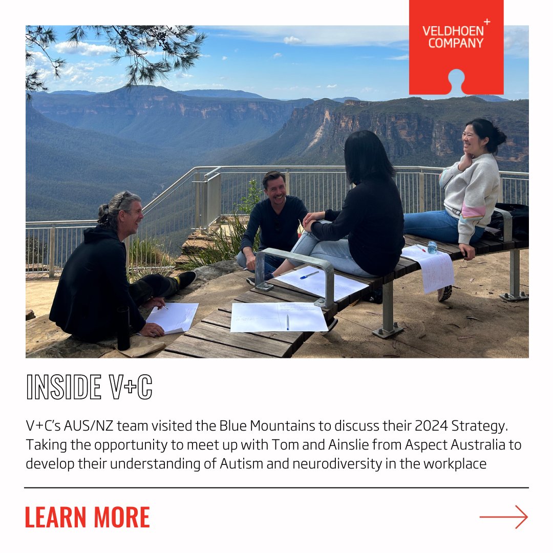 VeldhoenCompany's tweet image. We engaged Aspect Australia to help us learn about neurodiversity and hidden disabilities, specifically the lived-experience of Autistic people in relation to the workplace and how to make the #futureofwork more inclusive. 

#betterworldofwork #workplacestrategy #workplaceculture