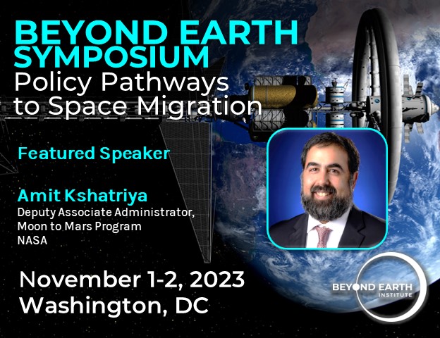 Come see NASA Deputy Associate Administrator for the Moon to Mars Program Amit Kshatriya talk at the Beyond Earth Institute 2023 Symposium! Amit is just one of a slew of speakers for the Washington DC event Nov 1-2. Find out more and register at lnkd.in/dUVkmDDA #space