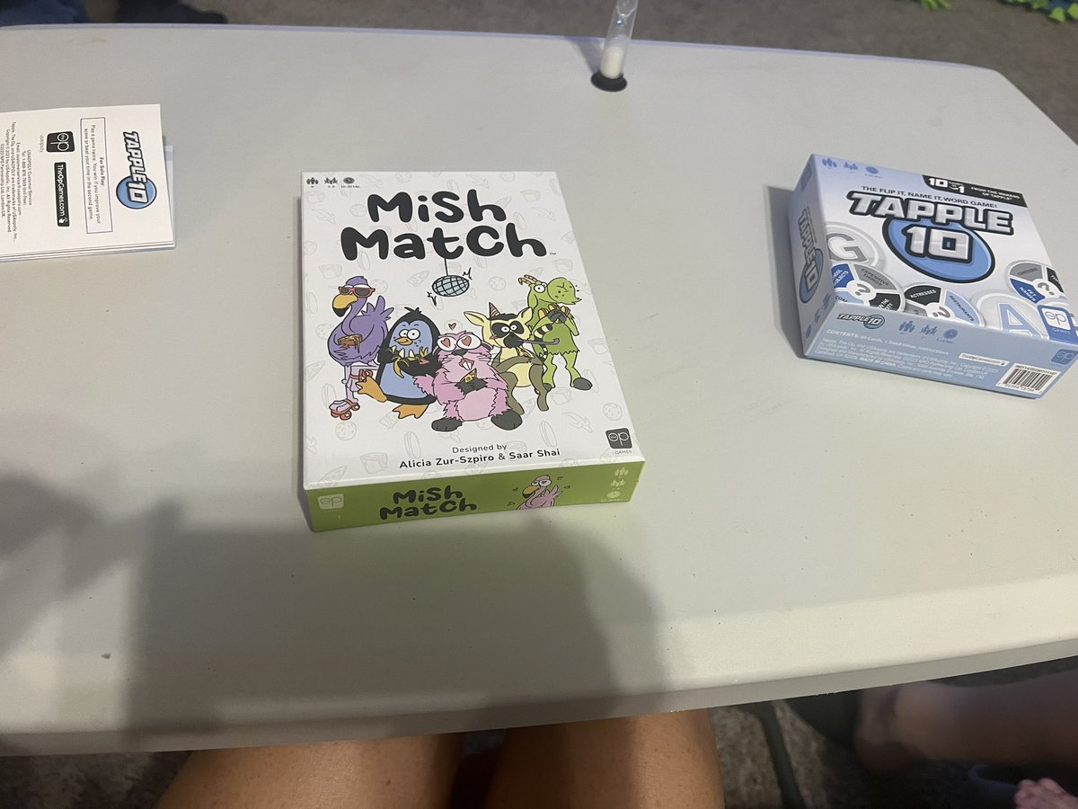 Mish Match & Tapple 10 Game Night