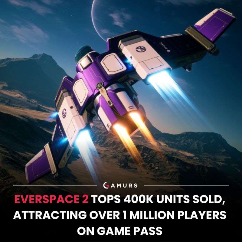 Everspace 2 tops 400k units sold, also attracting over 1 million