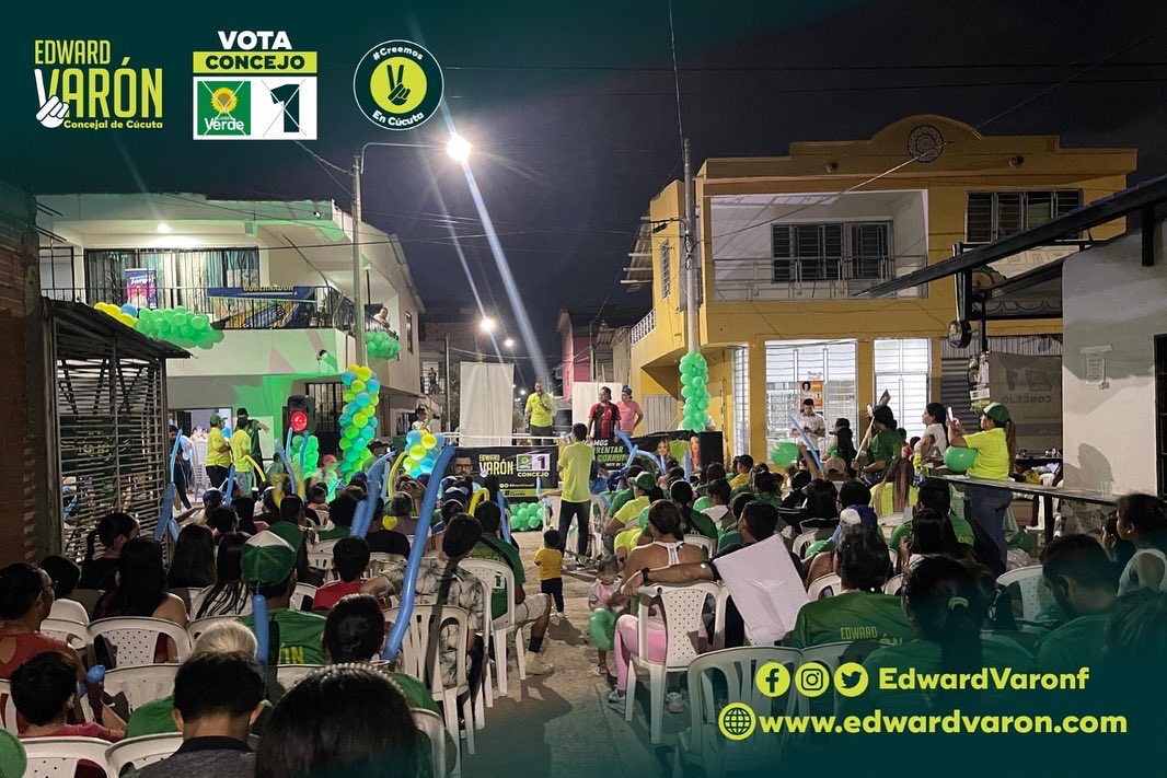 EdwardVaronF's tweet photo. En este mes estaremos eligiendo el futuro de la ciudad ya estamos en la recta final y nada nos detiene, por eso la masiva participación de las comunidades es una muestra que este 29 de octubre con el apoyo de todos seguiré siendo concejal de Cúcuta. https://t.co/dMiNQ7q8Vr