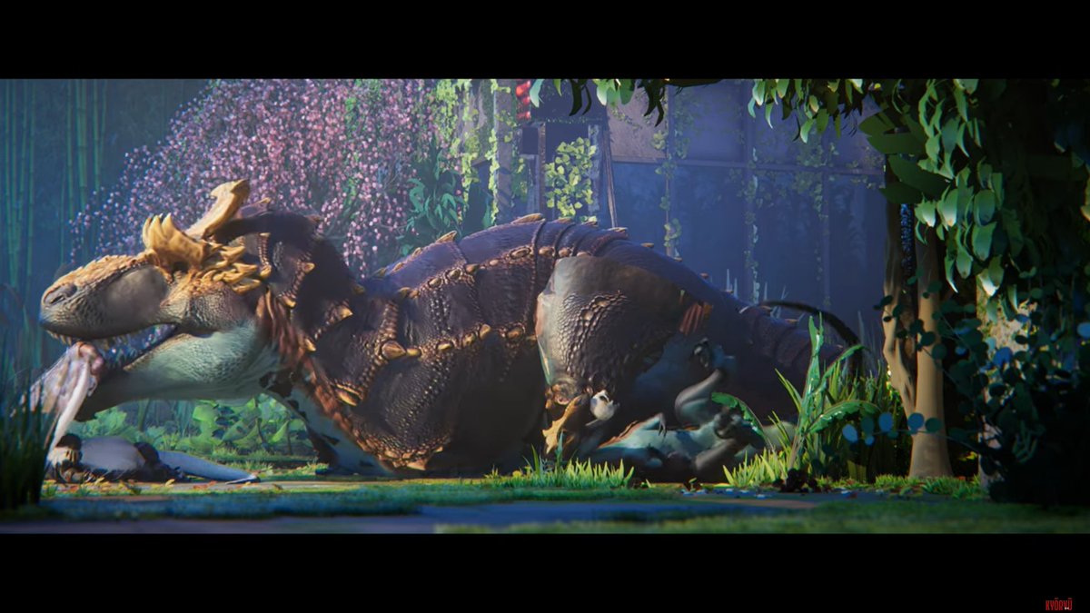 knight_Steve_'s tweet image. We have good news, a new teaser to celebrate one millions views of the Kyōryū trailer shows that the two T. rexes survived the fight against the yakuza Dimetrodon gang