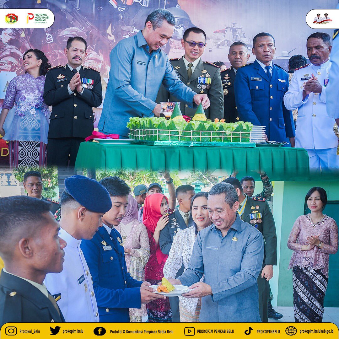 prokopimbelu's tweet photo. DIRGAHAYU TNI
5 OKTOBER 1945 - 5 OKTOBER 2023
TNI PATRIOT NKRI
"Pengawal Demokrasi Untuk Indonesia Maju"

#bupati 
#wakilbupati 
#sekda 
#tni 
#hut 
#tentaranasionalindonesia 
#nkri https://t.co/vR50NHFHMp