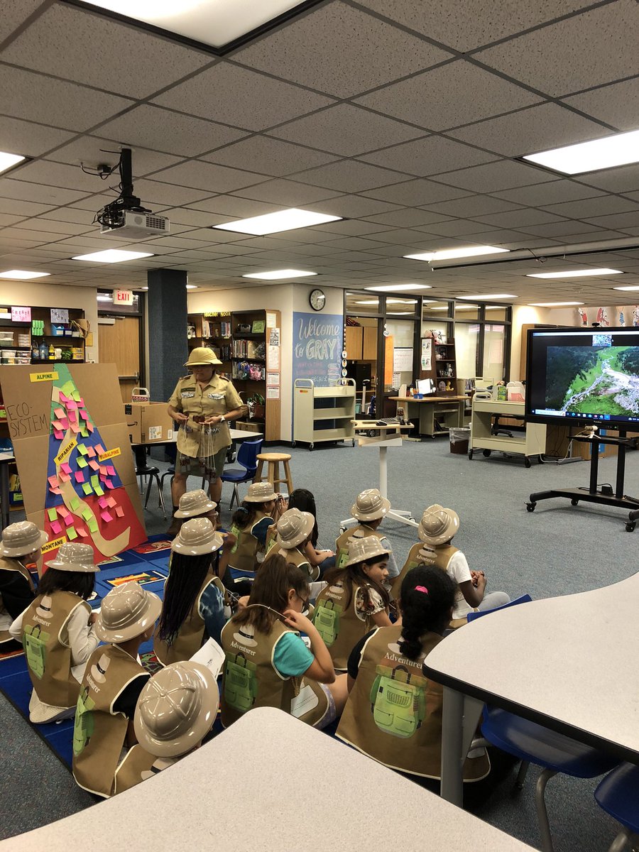 LAshley2016's tweet image. Wow! Special shout out to Ms. Trejo @GrayES_AISD for teaming up with the 3rd grade team to plan a virtual field trip with a park ranger from the Rocky Mountains Park. #LearningIsAnAdventure#MyAldine