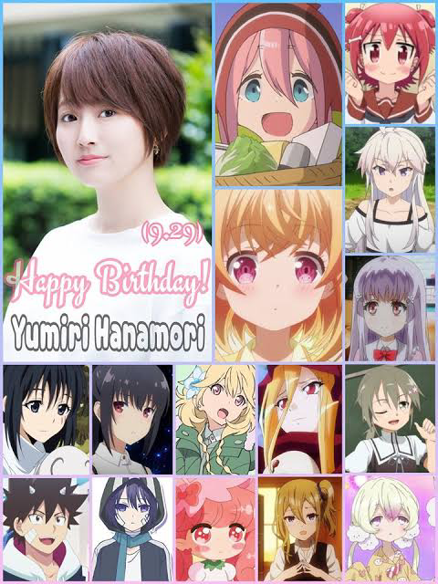 AnimangaBanzai7's tweet photo. Yumiri Hanamori was born on this day September 29, 1997.

She is notably for her role as Seth in Radiant, Ai Hayasaka (Kaguya-sama: Love Is War), Ryuuji Ayukawa (Blue Period), and Nadeshiko Kagamihara (Yuru Camp).

Otanjoubi omedetou, @hanayumi09 https://t.co/xd6VokQI1J