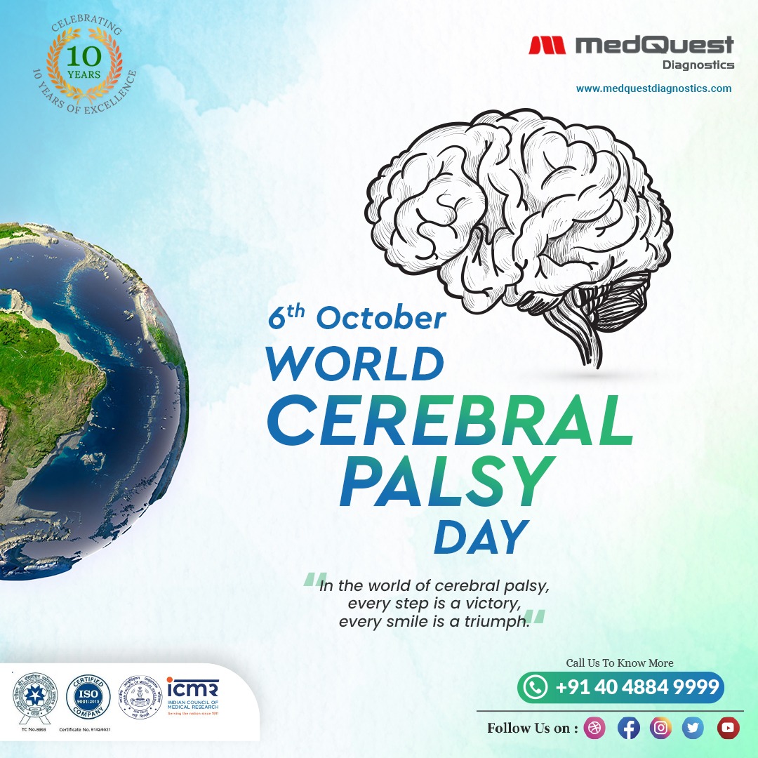 MedQuestDiagno's tweet photo. On World Cerebral Palsy Day, let's celebrate the strength, resilience, and incredible abilities of individuals with CP. Together, we can break down barriers and create a more inclusive world.

#medquestdiagnostics #hyderabad #WorldCerebralPalsyDay #CerebralPalsyAwareness https://t.co/bq3yemTTqQ
