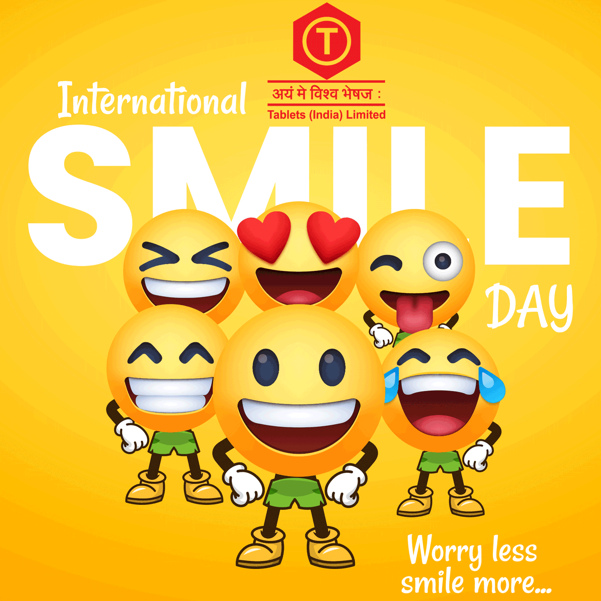 TabletsIndiaLtd's tweet photo. Tablets India consistently provides quality products, ensuring people smile at all times.Happy International Smile Day #smile #internationalsmileday #tabletsindia https://t.co/RXIqwBEVS8