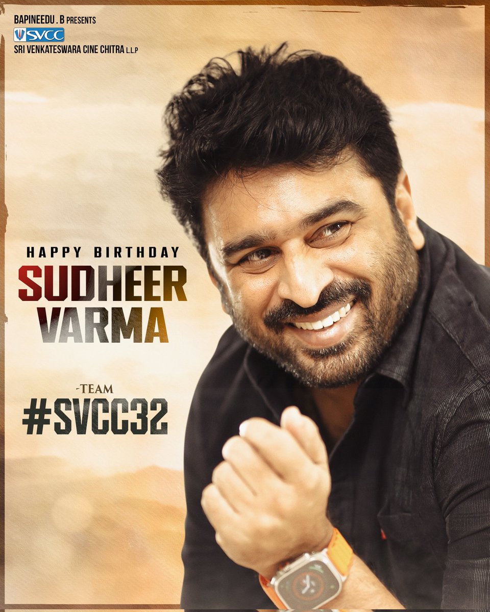 Birthday Wishes to the Incredibly Talented & Unique Filmmaker @sudheerkvarma 🎉

Wishing you a year filled with Passionate Storytelling and Blockbuster Achievements ✨ 

#HBDSudheerVarma #SVCC32