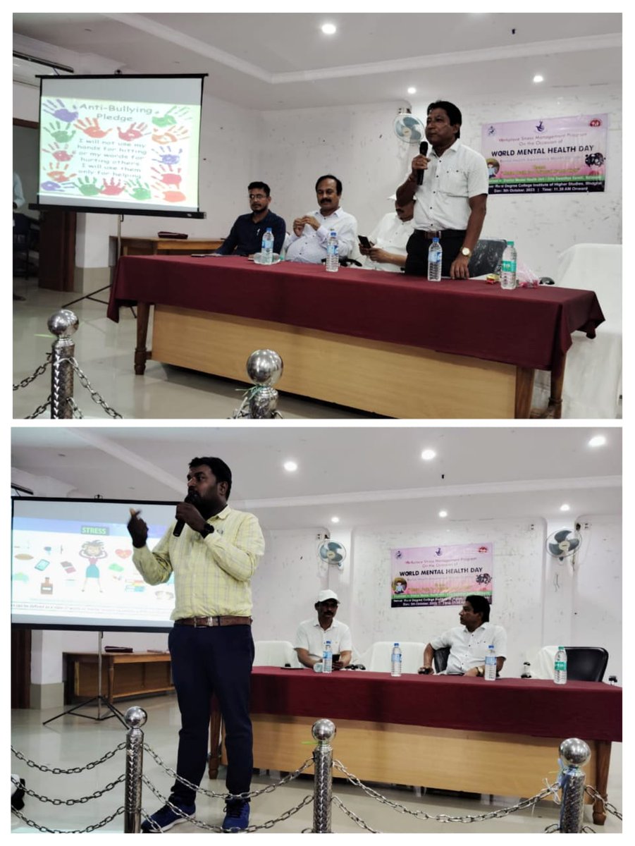 DMHPBalasore's tweet photo. A Workplace Stress management program was organized on the occasion of World Mental Health Month 2023 at R.I.H.S Bhograi.The meeting was attended by BDO,MO I/c, Bhograi,DMHP Team Balasore and coordinated by Principal of R.I.H.S. https://t.co/Ujkomq3NMe