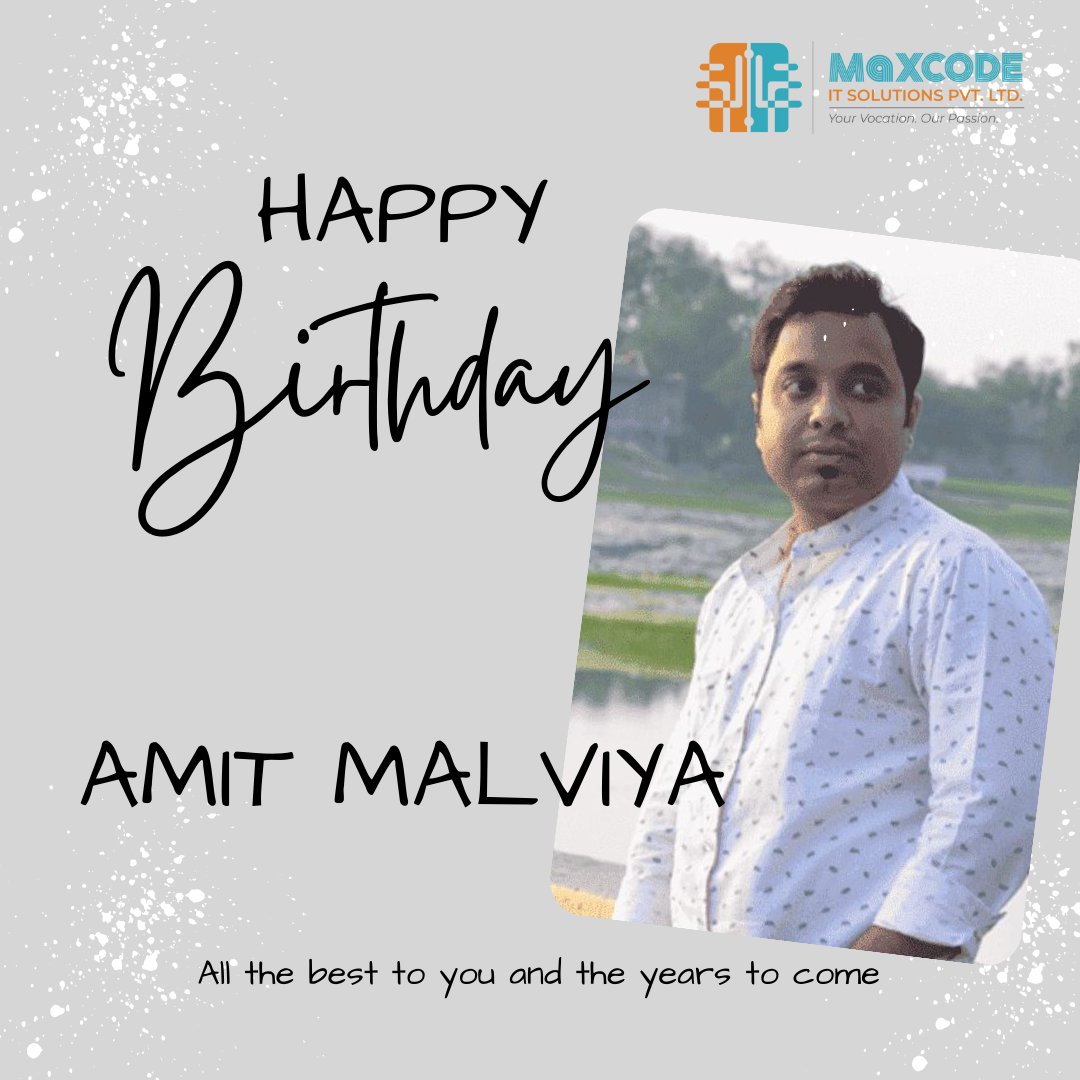 MaxcodeIT's tweet photo. Happy birthday, Amit.

Thank you for your dedication and hard work, which has played a crucial role in our achievements. We are truly grateful.

#congratulations #celebrations #HappyBirthday  #birthdaywishes #Happiness https://t.co/0C8tMKyDat