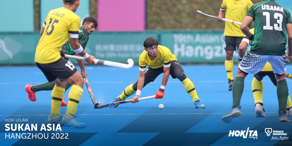 HokitaMY's tweet photo. #AsianGames2022 | #FieldHockey (M) | 5-6th Placing
π΅π° 1-1 π²πΎ
Tamat separuh masa dan kita masih terikat. #SpeedyTigers perlu lebih memanfaatkan peluang yang ada selepas ini. #PAKvMAS #SayaSokongHokiMY #BersatuUntukHoki https://t.co/gUKHuZL5qU