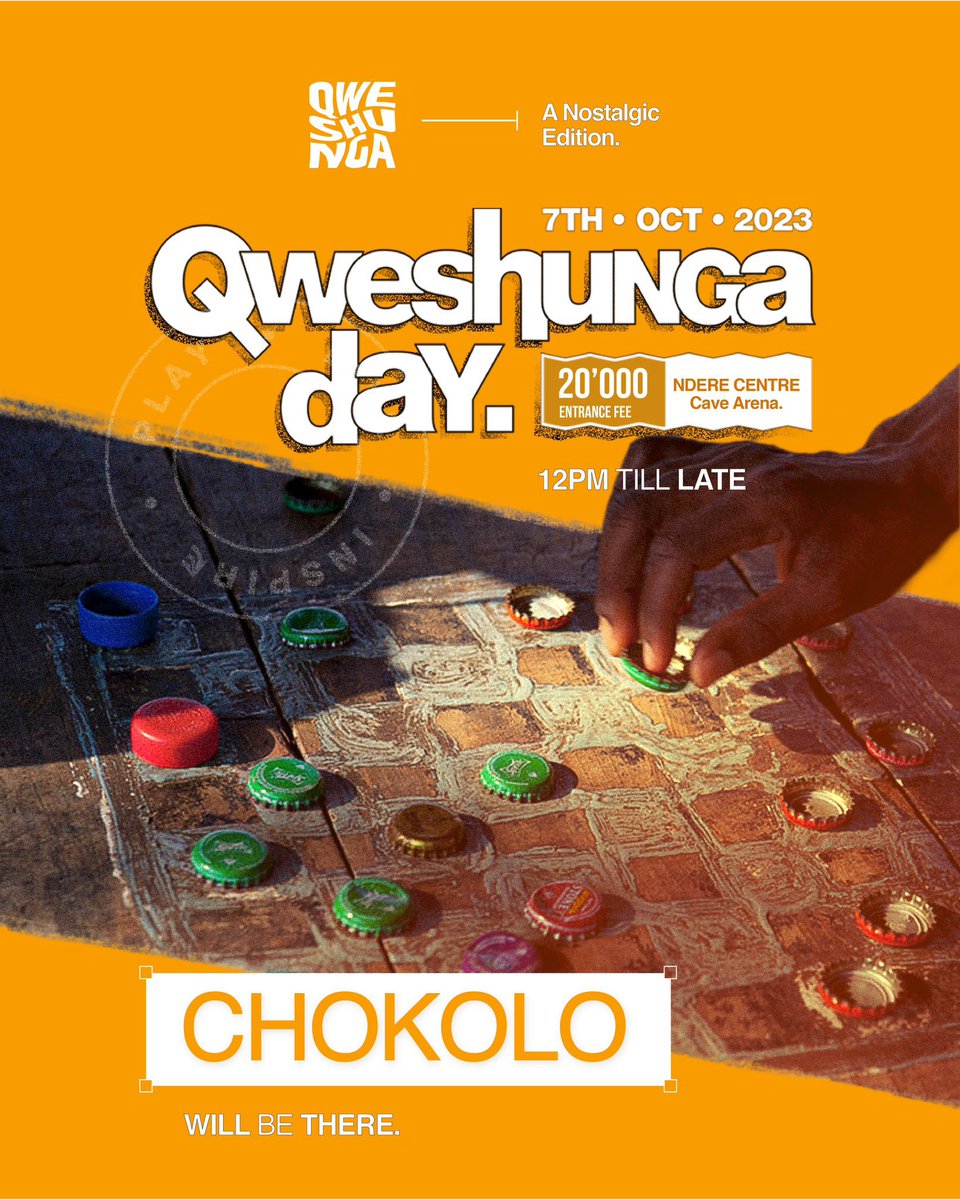 When did you last play Butida, Duulu, or Chokolo? 

All these shall be available tomorrow at the Qweshunga Day in Ndere Centre. A play day for all adults. Come and decolonize play amidst adulthood.

#QweshungaDay 
#InspirePlayLive
@latagal @asiimireritah @40days_40smiles