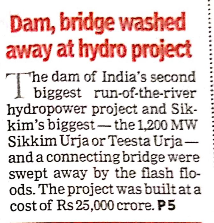 Ebo_Mili_Linggi's tweet photo. To all those educated so called elite Arunachalee, leaders, officers etc who advocated that run of the river dam is safe. If Sikkim case does not open your eyes then I don't know what will. https://t.co/G29Yfl3VNq