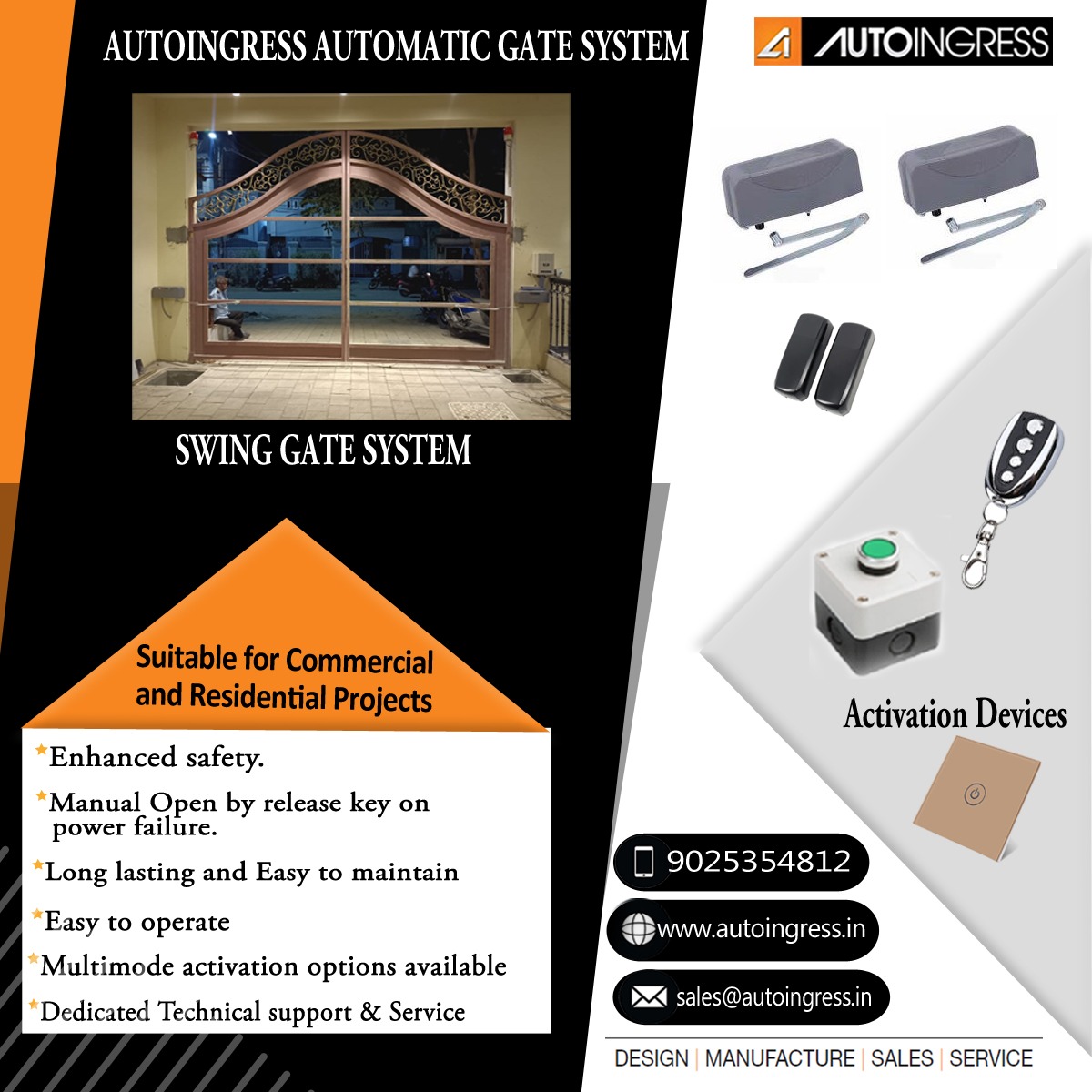 Secure your Building Perimeter with the most trusted Gate Automation Technology from Auto Ingress. Ever wondered how to operate your gate with utmost comfort