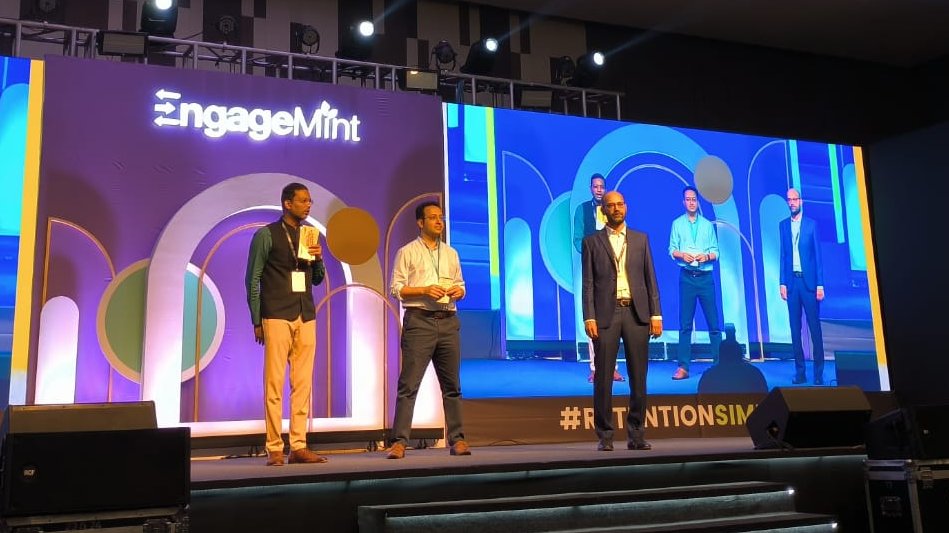 YSEcosystem's tweet image. “For the last 18 months, we have been hearing about a funding winter, seeing layoffs. It has been a difficult phase. We are poised to build the next set of successful businesses,” says @avlesh, Co-founder, @WebEngage, at the opening address at #EngageMint2023.