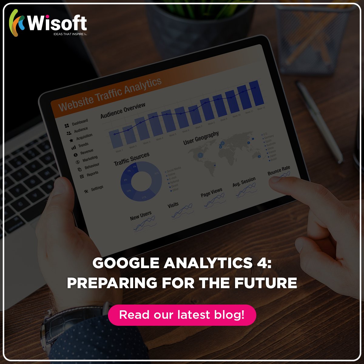 wisoftsolutions's tweet image. Dive into analytics&apos; future with #GoogleAnalytics4! Our new post explores GA4&apos;s user-centric approach, enhanced privacy, and how transitioning now sets your business up for a data-driven future. 
Read more: wisoftsolutions.com/blog/google-an…

#WisoftSolutions #GA4 #DigitalMarketing