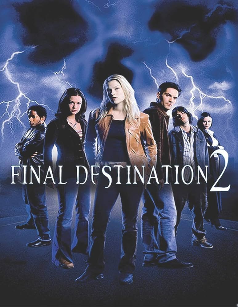redfieldslayer's tweet image. #NowWatching #FinalDestination2 @TonyTodd54 you have to follow the signs 🛣️⚠️🪵💀