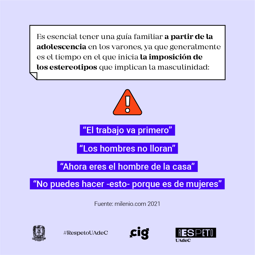 IgualdadUAdeC's tweet photo. La debida orientación familiar puede crear una masculinidad sana,  generando diálogos abiertos y empáticos, que permita una comunicación efectiva con los integrante de familia  #RespetoUAdeC #CIG #IgualdadDeGenero #RolMasculino #Patriarcado https://t.co/x6WW3izXMW