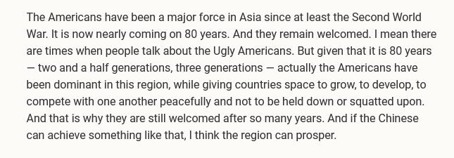 From Singapore's prime minister Lee Hsien Loong during his Closing Dialogue at the Asia Future Summit 2023 yesterday. pmo.gov.sg/Newsroom/PM-Le… Need not say anymore than this. 👇🏽