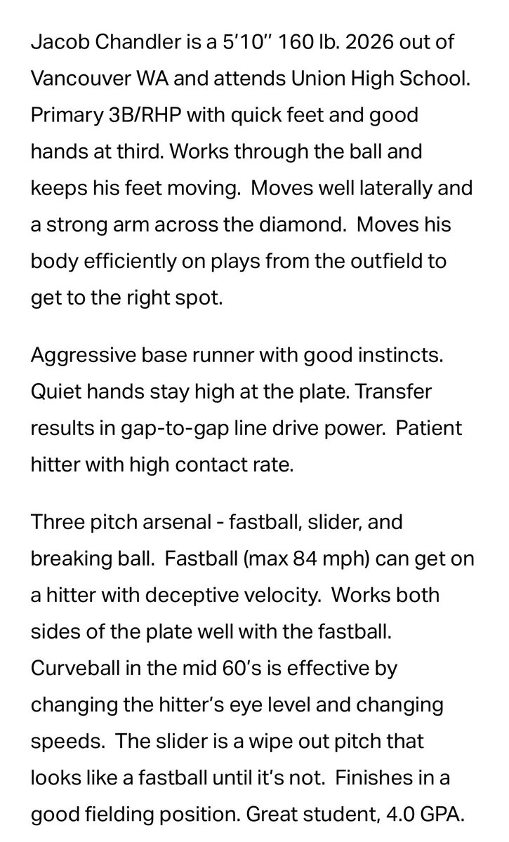 Jacob Chandler (@jacobchandler_) on Twitter photo Thank you for the write up and a great summer! <a href="/JaredMcGowan7/">Jared McGowan</a> <a href="/AASchoolcraft/">Aaron Schoolcraft</a> <a href="/nwsummerleague/">NW Summer League</a> <a href="/BaseballNW/">Baseball Northwest</a> <a href="/BUncommitted/">Baseball_Uncommitted</a> Thank you for the write up and a great summer! <a href="/JaredMcGowan7/">Jared McGowan</a> <a href="/AASchoolcraft/">Aaron Schoolcraft</a> <a href="/nwsummerleague/">NW Summer League</a> <a href="/BaseballNW/">Baseball Northwest</a> <a href="/BUncommitted/">Baseball_Uncommitted</a>