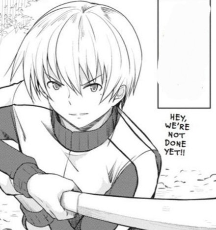 He's just getting in some evening sword practice.