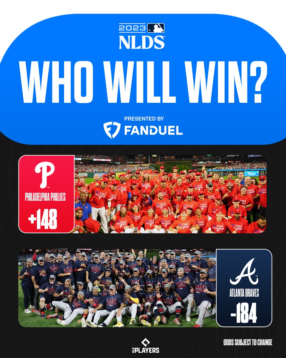 The two best teams in the NL East battle it out in the #NLDS. Odds via @FDSportsbook