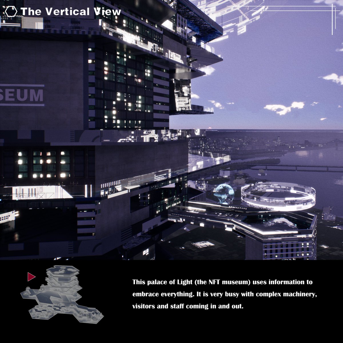 MUA_MUADAO's tweet photo. PALACE OF LIGHT MAZE, designed by MUA Initiator - HZ studio.
It is an NFT museum and marketplace of the terminus city. Its spatial inspiration originates from the pores of Taihu stone, like a vertical maze in the ultiverse.
π MUA #CallForDesign - The CHOSEN ONE Award of #Ultiverse Terminus City