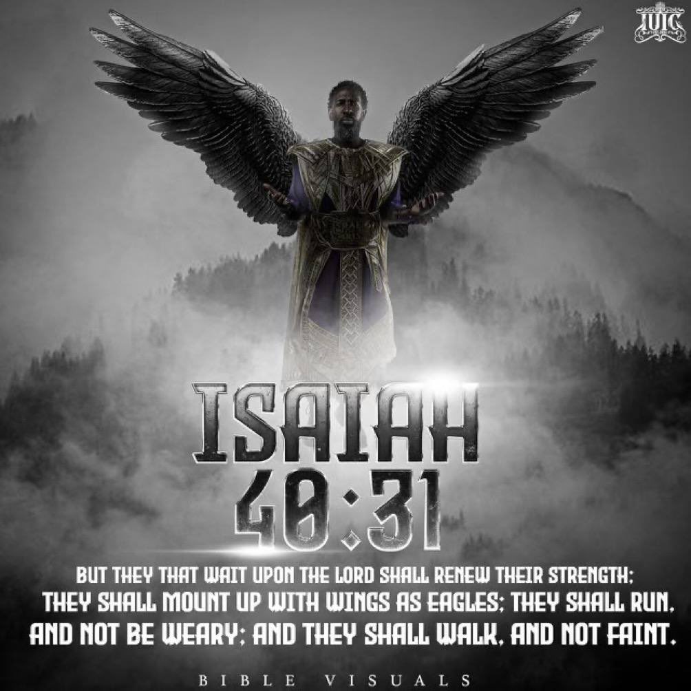 #Isaiah 40:31 But they that wait upon the LORD shall renew their strength; they shall mount up with wings as eagles; they shall run, and not be weary; and they shall walk, and not faint. 
……………………………….
Visit our website here 💻👨🏾‍💻🖥
🔴 solo.to/unitedinchrist