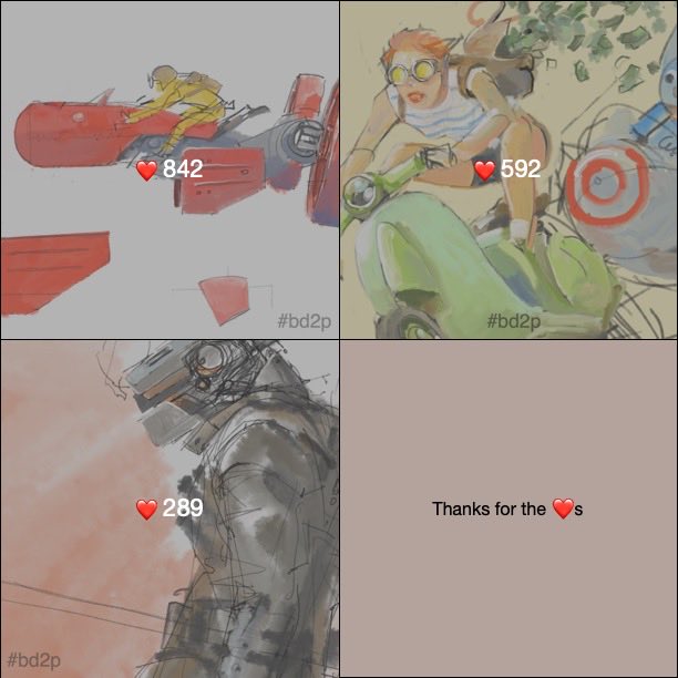 bd2project's tweet photo. Top 3 Most-Liked Works on Instagram. It seems people have a soft spot for the Airbike. #bd2p #illustration https://t.co/KYBNVoKjiH