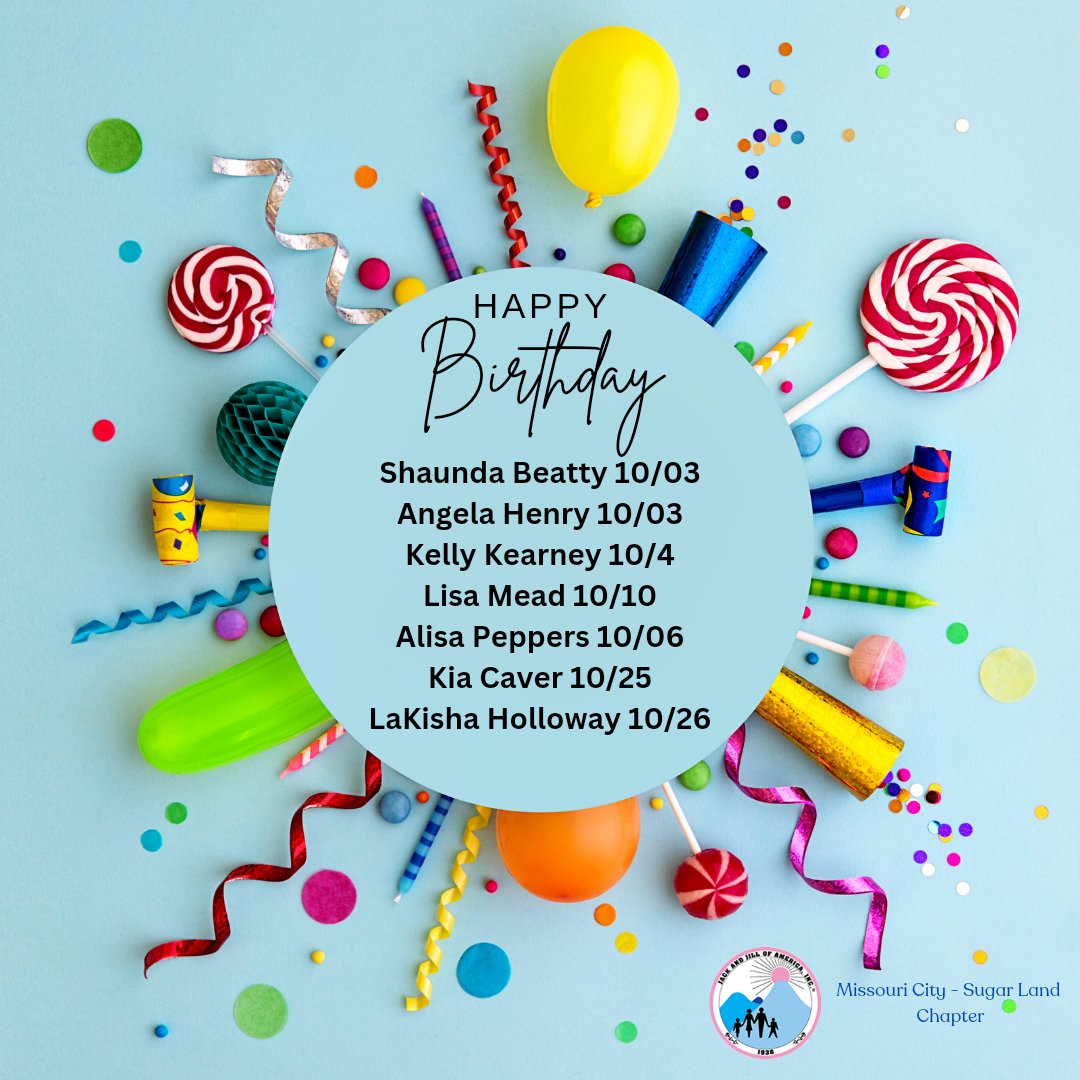 JackandJillMCSL's tweet photo. Wishing all our October-born mother members a very HAPPY BIRTHDAY! 🎉 Enjoy your special day, Mothers! https://t.co/JrnXvqyWTS