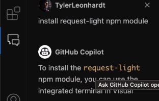 I was reading the latest release notes for VSCode and saw a familiar name <a href="/TylerLeonhardt/">Tyler Leonhardt - @code</a>