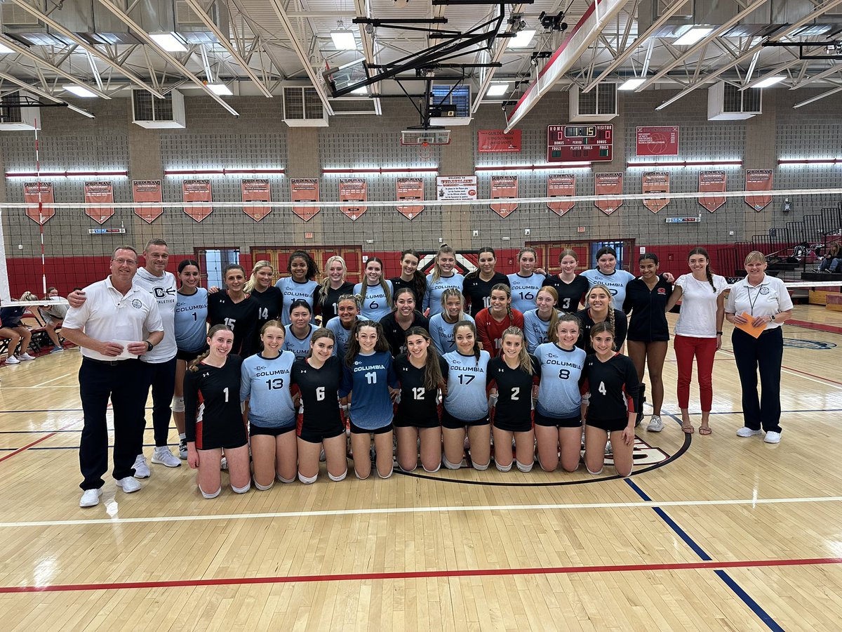 At the beginning of tonight’s match between Guilderland and Columbia, both teams honored our officials, Joyce and Aaron for #officiationweek @avcavolleyball. Thank you for your dedication to the sport! <a href="/GoDutchAthletix/">GuilderlandAthletics</a>
