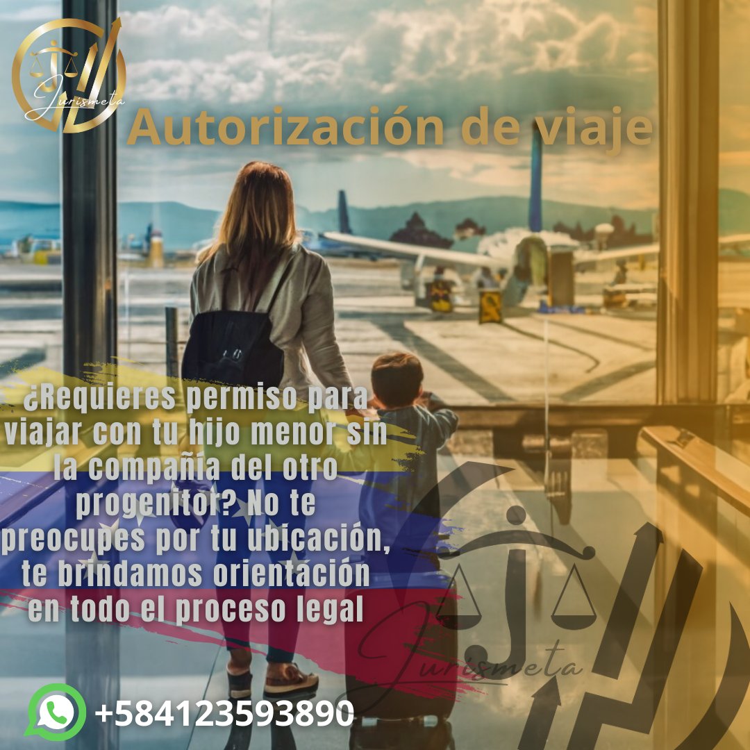 Jurismeta's tweet photo. Autorización de viaje

¿Requieres permiso para viajar con tu hijo menor sin la compañía del otro progenitor? 

No te preocupes por tu ubicación, te brindamos orientación en todo el proceso legal. 💼🔗

#AutorizacionDeViaje #VenezolanosEnElExterior https://t.co/D3yH1s9REn