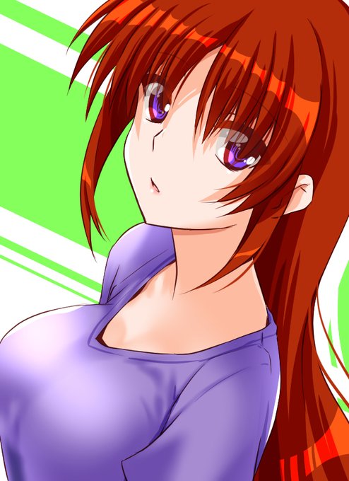 オフの日の髪下ろしたなのはさん～
「なのは」
「ん?なぁに、フェイトちゃん」
「デ…散歩に行かない?」 