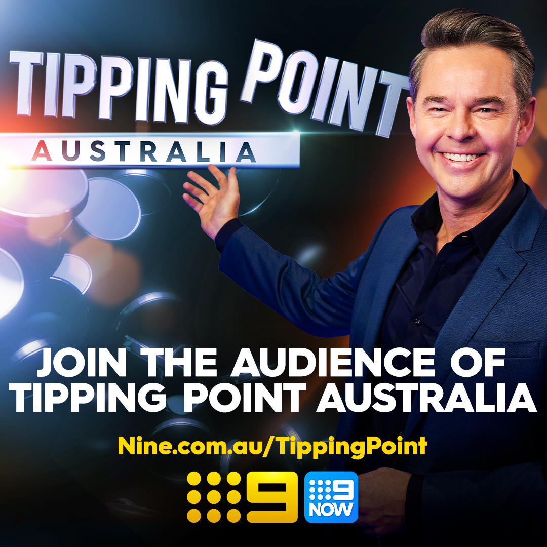 In Melbourne? Come and be part of the studio audience for our brand new game show Tipping Point Australia, hosted by Aussie sporting legend @ToddWoodbridge! Secure your FREE audience seats now: nine.social/TippingPoint