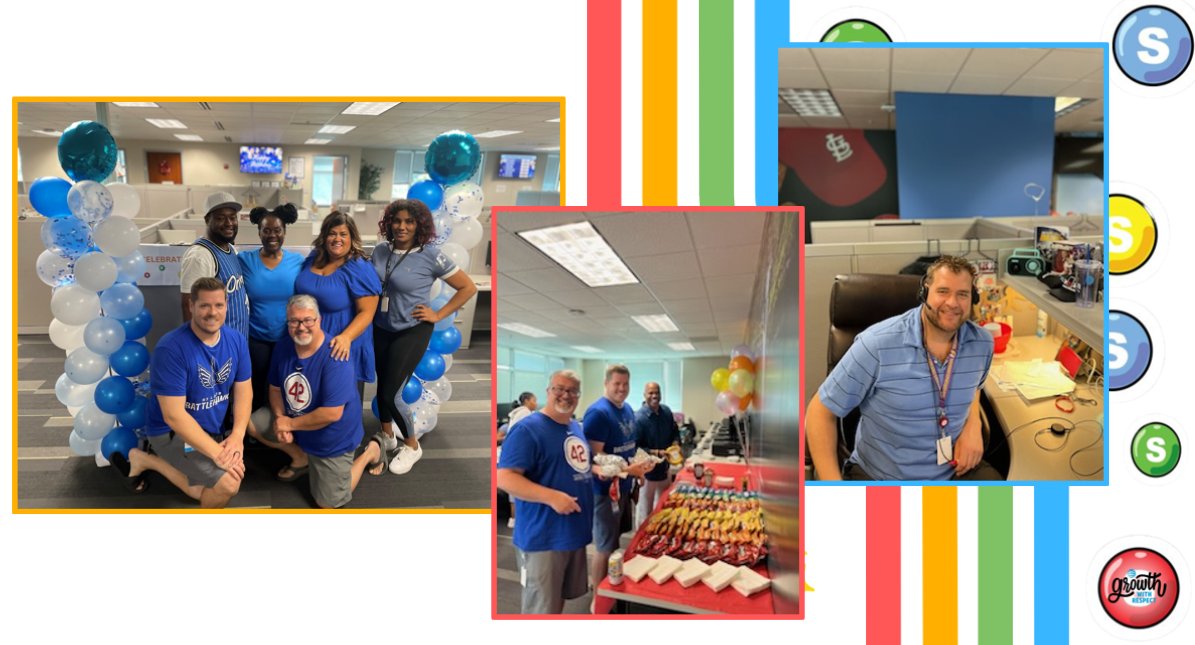 EarthCity05's tweet photo. It is Serve Customers First Week at AT&amp;T and we spent day 1 wearing blue and celebrating with BBQ! Earth City, we appreciate you!
#ECrocks23 #LifeAtATT #SCFW2023 https://t.co/JeJc0qDDvT