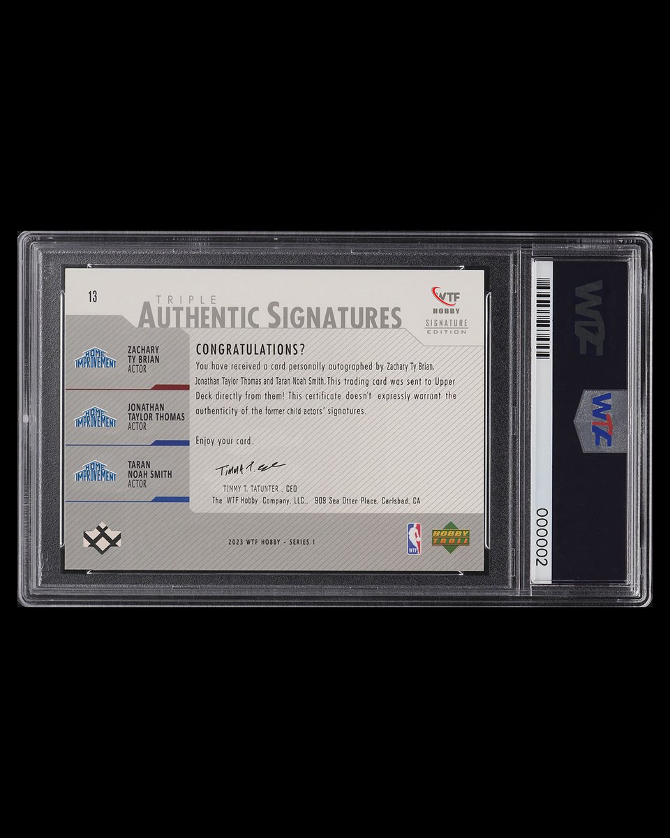 wtfhobby's tweet image. Our 2nd ever #wtf slab is a gem mint 10!! #HomeImprovement #tripleauto #giddyup