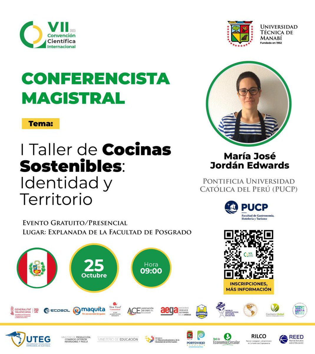 𝙇𝙖 𝙨𝙤𝙗𝙚𝙧𝙖𝙣í𝙖 𝙖𝙡𝙞𝙢𝙚𝙣𝙩𝙖𝙧𝙞𝙖 𝙚𝙨 nuestro 𝙘𝙤𝙢𝙥𝙧𝙤𝙢𝙞𝙨o …📣Ven  a Portoviejo 𝙚𝙡 25 𝙙𝙚 𝙤𝙘𝙩𝙪𝙗𝙧𝙚, al 𝙄 𝙏𝙖𝙡𝙡𝙚𝙧 𝙙𝙚 𝘾𝙤𝙘𝙞𝙣𝙖𝙨 𝙨𝙤𝙨𝙩𝙚𝙣𝙞𝙗𝙡𝙚𝙨: 𝙄𝙙𝙚𝙣𝙩𝙞𝙙𝙖𝙙  1/2