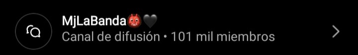 Cris Mj ah superado los 100k miembros en su canal de difusión en instagram.